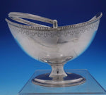 William Vincent Georgian English Silver Basket Hand Engraved Vintage (#4248)