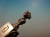 Bust by Gorham Sterling Silver Cracker Scoop 3D Figural Gold Washed 8 3/4"