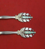 Christmas by A. Michelsen Sterling Silver Fork and Spoon Set 2pc 1930 Vermeil