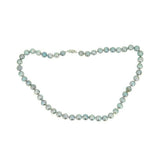 8.5mm Blue Akoya Strand of Pearls Necklace with 14k White Gold Clasp (#J4571)