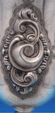 Italian Sterling Silver Goblet with Beaded & Swirl design 9 3/8" Heavy (#8371)