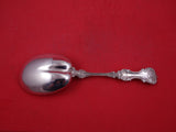 Pompadour by Whiting Sterling Silver Berry Spoon w/ design in bowl large 9"