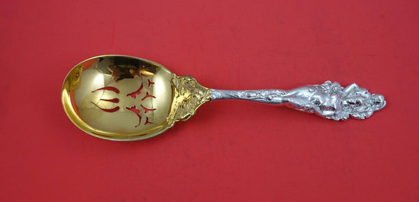 Love Disarmed by Reed and Barton Sterling Ice Spoon old GW 9-piercings 10 7/8"