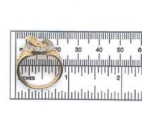 14k Yellow Gold Men's Genuine Natural Diamond Ring Horse and Horseshoe (#J6218)