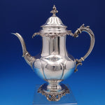 Grande Baroque by Wallace Sterling Silver Coffee Pot #4850-9 10 1/2" (#8003)