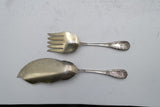 Chrysanthemum by Durgin Sterling Silver Fish Serving Set GW FH AS knife 10 5/8"