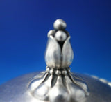 Beaded by Georg Jensen Sterling Silver Chocolate Pot Set 3pc #187 (#5925)