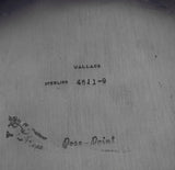 Rose Point by Wallace Sterling Silver Fruit Bowl Wavy #4611-9 11 5/8" (#0588)