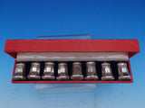 Cartier Sterling Silver Salt Shaker Set 8pc in Fitted Box 1 1/4" (#8455)