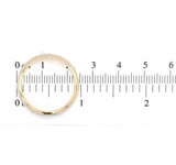 14k White and Yellow Gold Men's Wedding Band Size 10.75 Ring (#J6644)