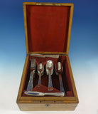 Lap Over Edge Plain by Tiffany & Co. Sterling Silver Flatware Set Service 44 Pcs