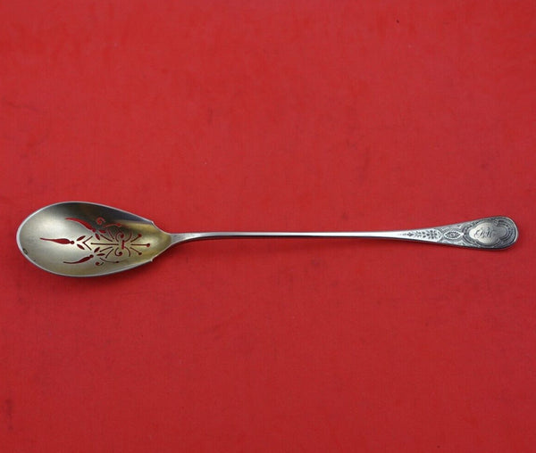 King William Engraved by Tiffany and Co Sterling Silver Olive Spoon Pcd GW Orig
