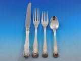 King by Kirk Stieff Sterling Silver Flatware Set Service 61 Pieces Shell Motif