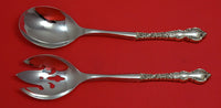 Du Barry by International Sterling Silver Salad Serving Set Pierced Custom 2pc