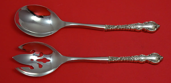 Du Barry by International Sterling Silver Salad Serving Set Pierced Custom 2pc
