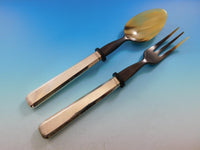 1810 Italian 800 Silver Flatware Set for 12 Service 77 pieces fitted box Dinner