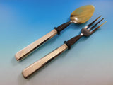 1810 Italian 800 Silver Flatware Set for 12 Service 77 pieces fitted box Dinner