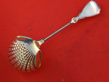 Medallion with Twist by Wood & Hughes Sterling Silver Sugar Sifter Ladle GW 7.5"