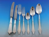 Fan by WMF German Sterling Silver Flatware Service for 8 Set 61 pieces Dinner