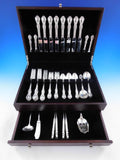 Wild Rose by International Sterling Silver Flatware Set 8 Service 52 pieces