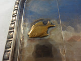 Mixed Metals by Whiting Business Card Case Japanesque Fish Figural (#246863)