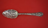 Cluny by Gorham Sterling Silver Berry Spoon w/ flowers in bowl 8 3/8"