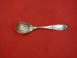 Olive by Newell Harding & Co Coin Silver Sugar Shell Boston c.1846 6 3/4"