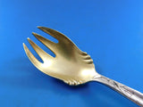 Lap Over Acid Etched Tiffany Sterling Silver Ice Cream Fork GW Sensitive Plant