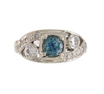 14k Gold .63ct Blue Montana Genuine Natural Sapphire from Rock Creek, MT #J6391
