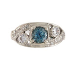 14k Gold .63ct Blue Montana Genuine Natural Sapphire from Rock Creek, MT #J6391