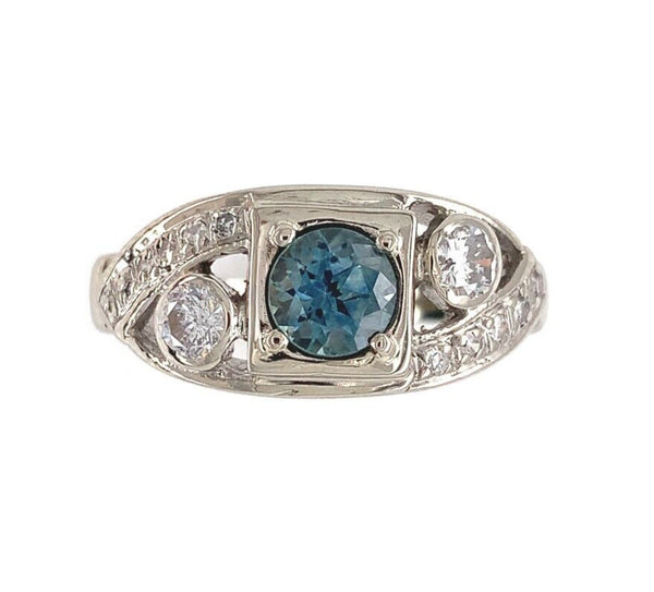 14k Gold .63ct Blue Montana Genuine Natural Sapphire from Rock Creek, MT #J6391