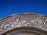 Repousse by Kirk & Son Inc 925/1000 Silver Architectural Plate 2703 12.5" #8383