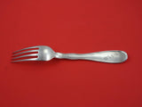 Lap Over Edge Acid Etched By Tiffany Sterling Dinner Fork w/ Wheat 8"