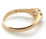 Vintage 18k Yellow Gold .21ct Genuine Natural Aquamarine Ring Size 6 (#J7558)