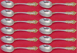 Golden Medici By Gorham Sterling Silver Teaspoon Set of 12 pcs 6"