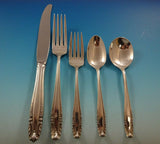 Stradivari by Wallace Sterling Silver Flatware Set For 8 Service 50 Pcs Dinner