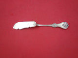 Strawberry by Durgin Coin Silver Master Butter flat handle 7 1/4"