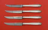 Silver Flutes by Towle Sterling Silver Steak Knife Set 4pc HHWS Custom 8 1/2"