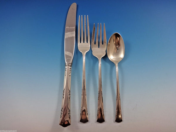 Greenbrier by Gorham Sterling Silver Flatware Set for 12 Service 51 Pieces