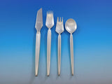 Trenza by Celsa Mexico Sterling Silver Flatware Set Service Mid Century Mod 76pc