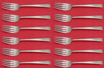 Craftsman by Towle Sterling Silver Salad Fork Set 12 pieces 6 1/2"