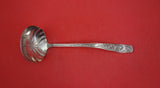 Orchids by Towle Sterling Silver Sauce Ladle brite-cut flower in bowl 6"