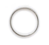 10k White Gold Thin Narrow Wedding Band Size 5 Jewelry (#J6360)