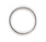 10k White Gold Thin Narrow Wedding Band Size 5 Jewelry (#J6360)
