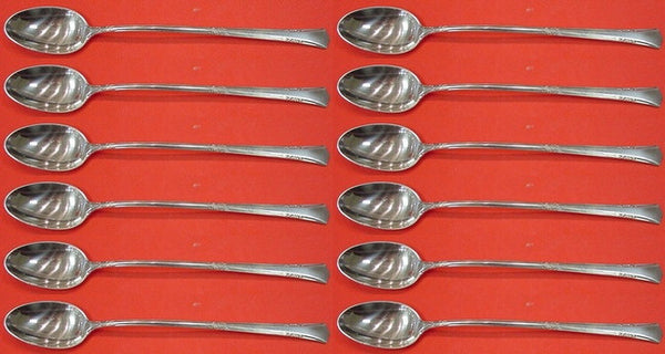 Greenbrier by Gorham Sterling Silver Iced Tea Spoon Set 12 pieces 7 1/2"