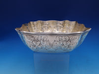 Tiffany & Co. Sterling Silver Bowl Acid-Etched Leaves 9" 5 Pints (#4346-2)