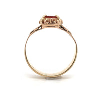 10k and 14k Rose Gold Victorian Genuine Natural Carnelian Agate Ring (#J6293)