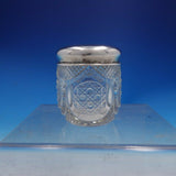 Estate Period Sheffield John Round and Son Silver Glass Dresser Jar (#4090)