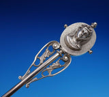 Bust by Albert Coles Sterling Silver Punch Ladle Gold Washed 16" in Fitted Box