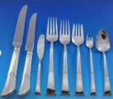 Linenfold by Tiffany and Co. Sterling Silver Flatware Service 8 Set 69 pc Dinner